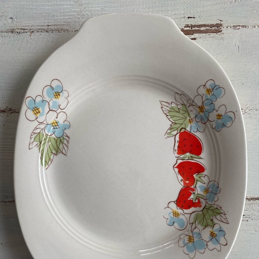 Salem Strawberry Patch Platter Vintage